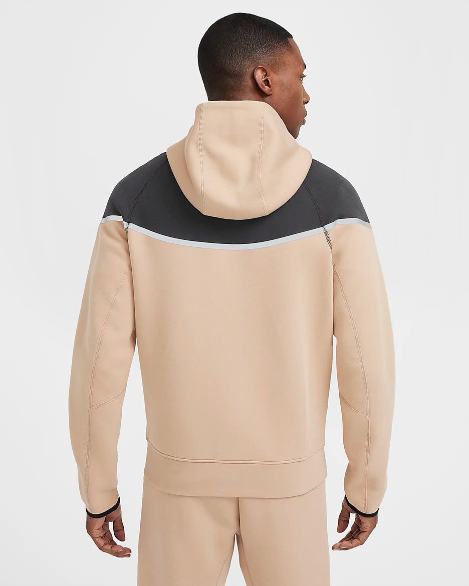 NIKE TECH FLEECE HOODIE - HEMP / BLACK (Reflective)