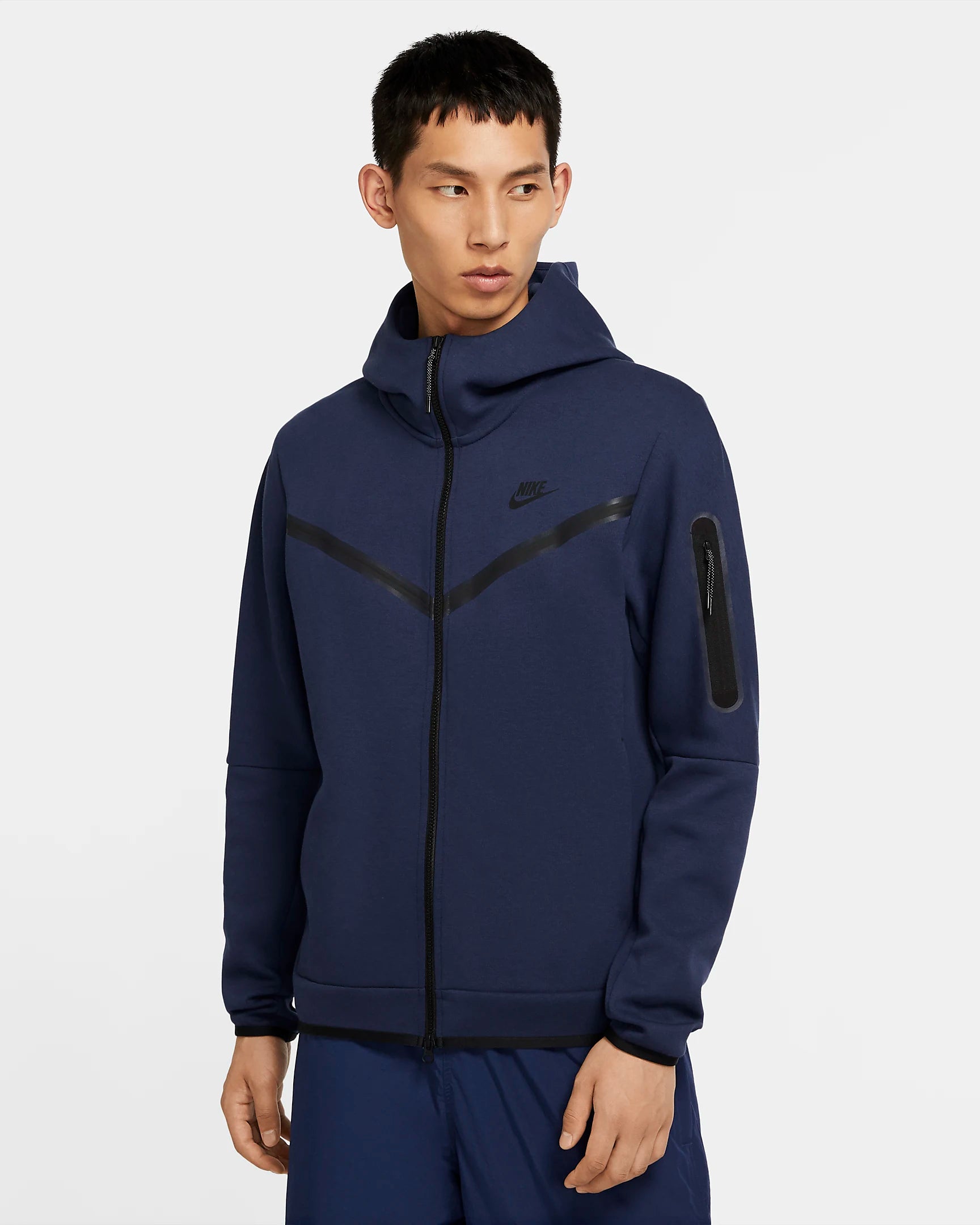 NIKE TECH FLEECE HOODIE - MIDNIGHT NAVY
