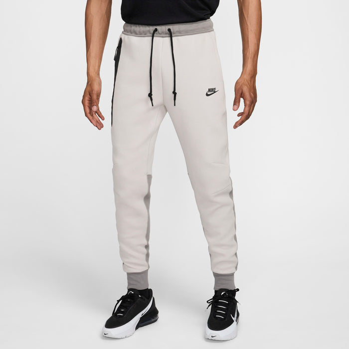 NIKE TECH FLEECE JOGGERS - GREY & WHITE  (NEW SEASON)