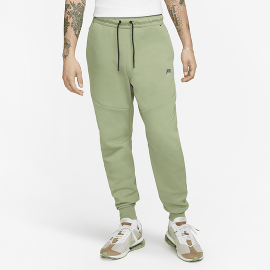 NIKE TECH FLEECE JOGGERS -  OIL GREEN