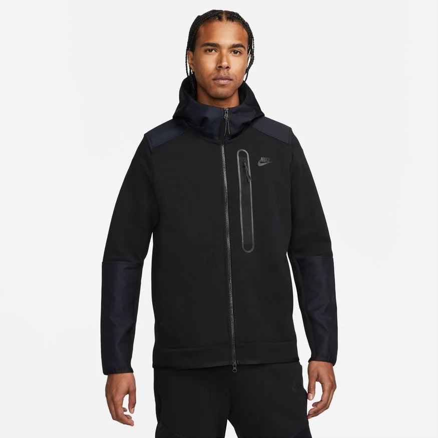 NIKE TECH FLEECE HOODIE - OVERLAY BLACK