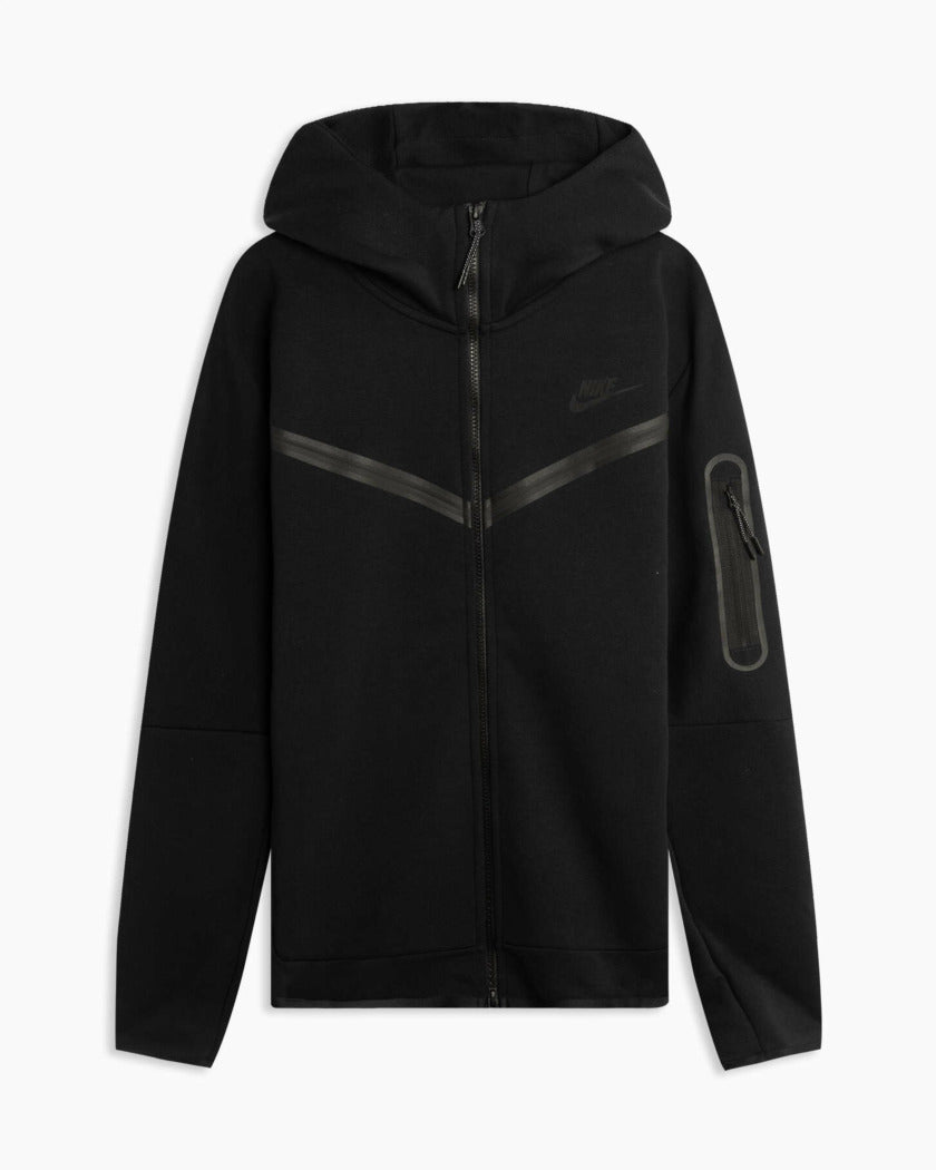 NIKE TECH FLEECE HOODIE - BLACK