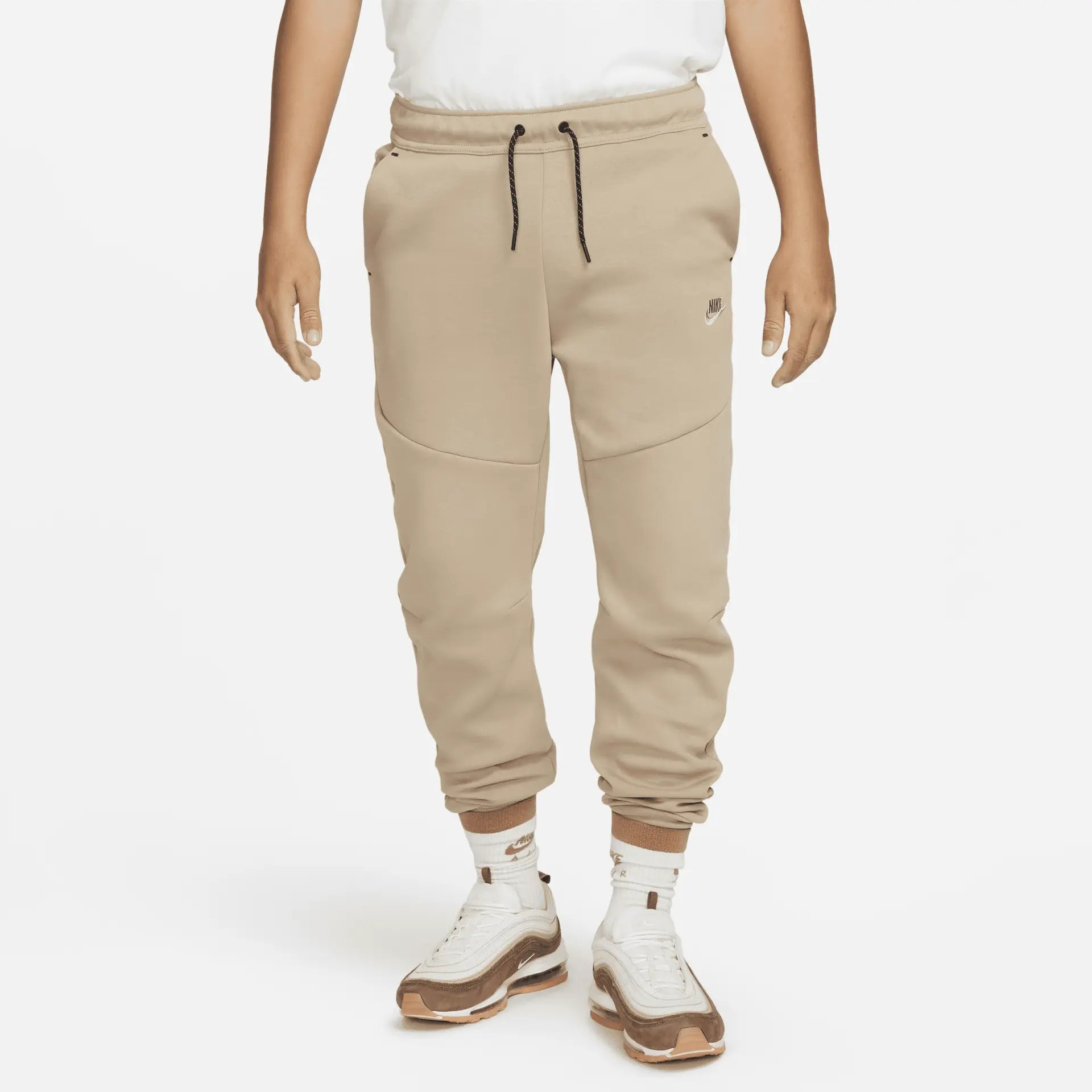 NIKE TECH FLEECE JOGGERS - GRAPHIC BROWN