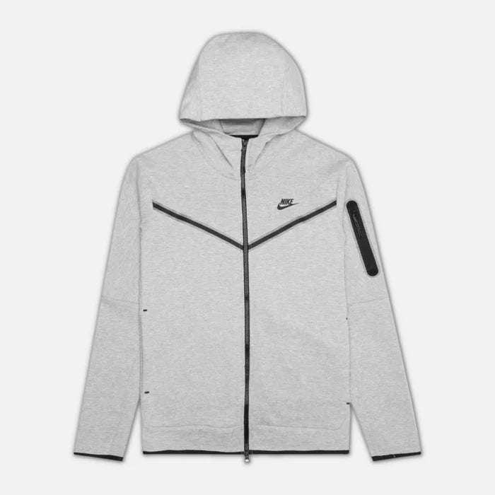 NIKE TECH FLEECE HOODIE - GREY