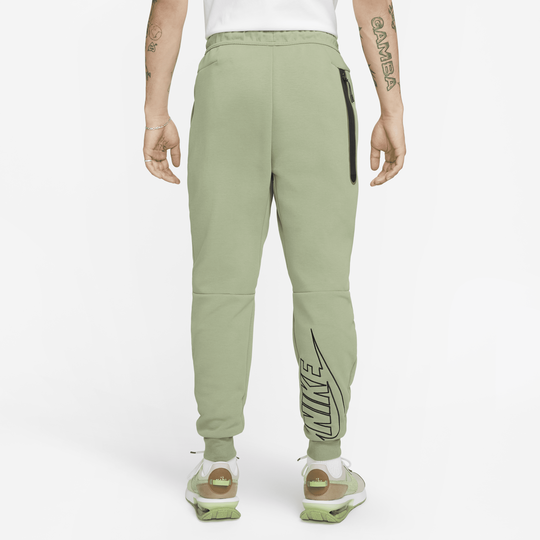 NIKE TECH FLEECE JOGGERS -  OIL GREEN