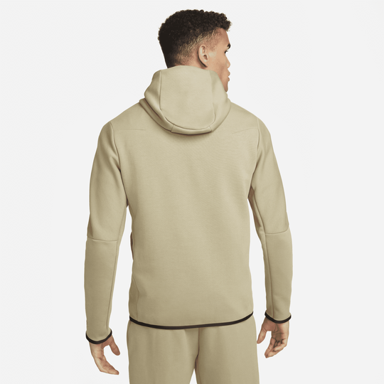 NIKE TECH FLEECE HOODIE - GRAPHIC BROWN