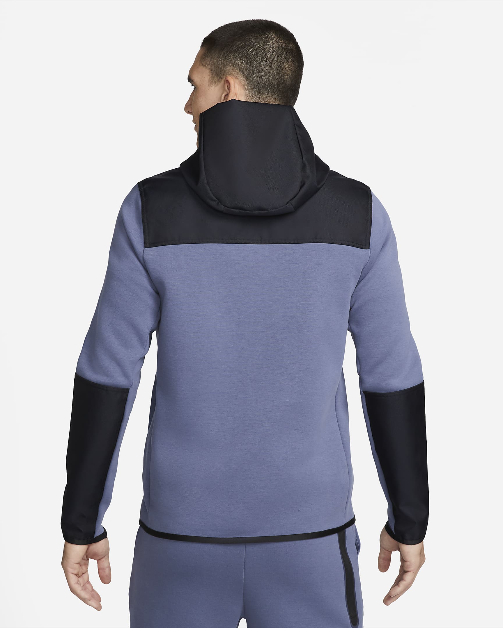 NIKE TECH FLEECE HOODIE - OVERLAY BLUE\BLACK
