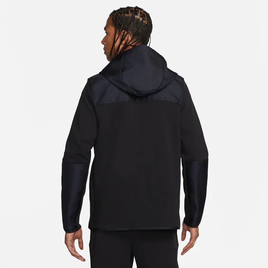 NIKE TECH FLEECE HOODIE - OVERLAY BLACK