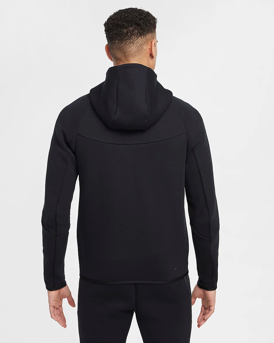 NIKE TECH FLEECE HOODIE - TRIPLE BLACK (NEW SEASON)