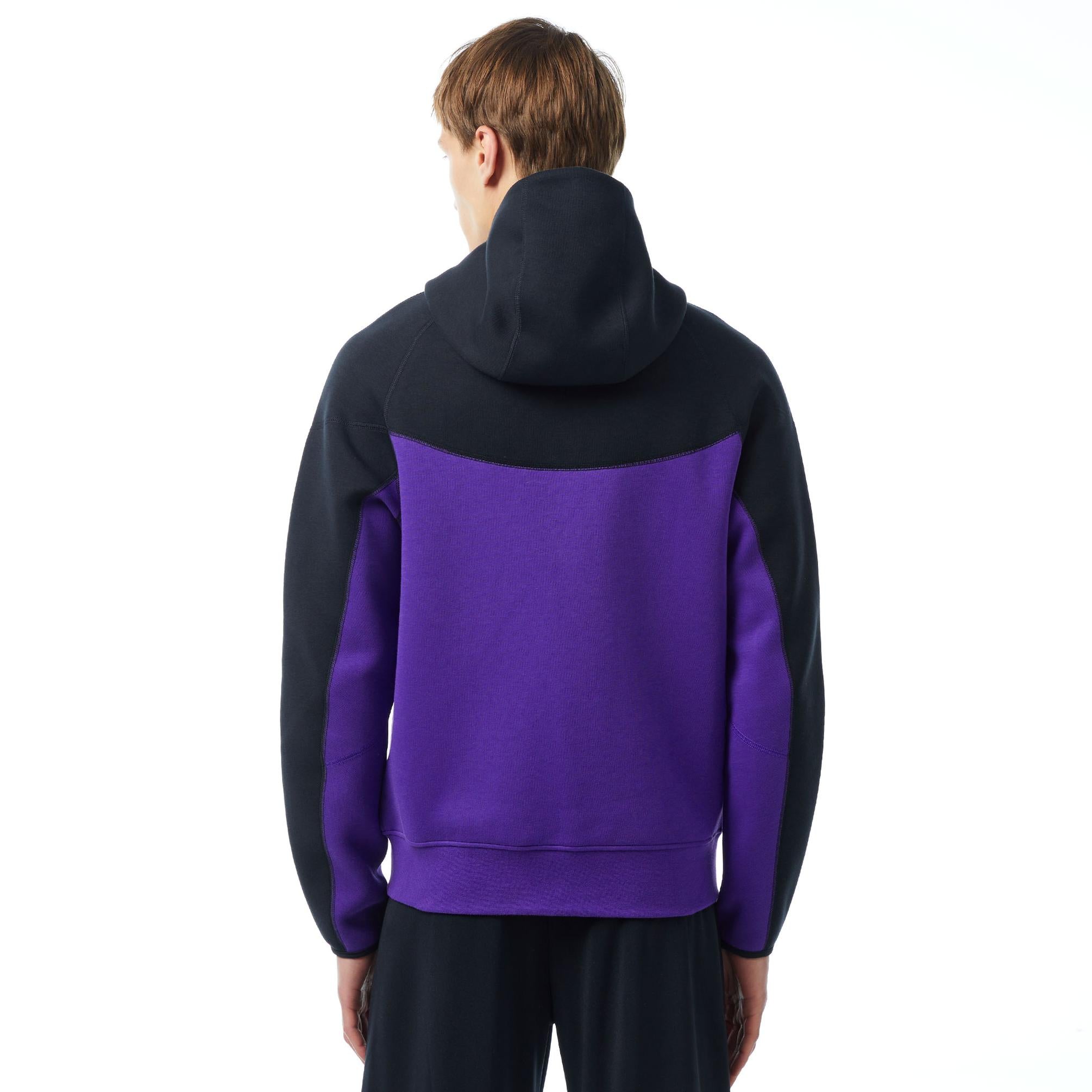 NIKE TECH FLEECE HOODIE - PURPEL & BLACK (NEW SEASON)