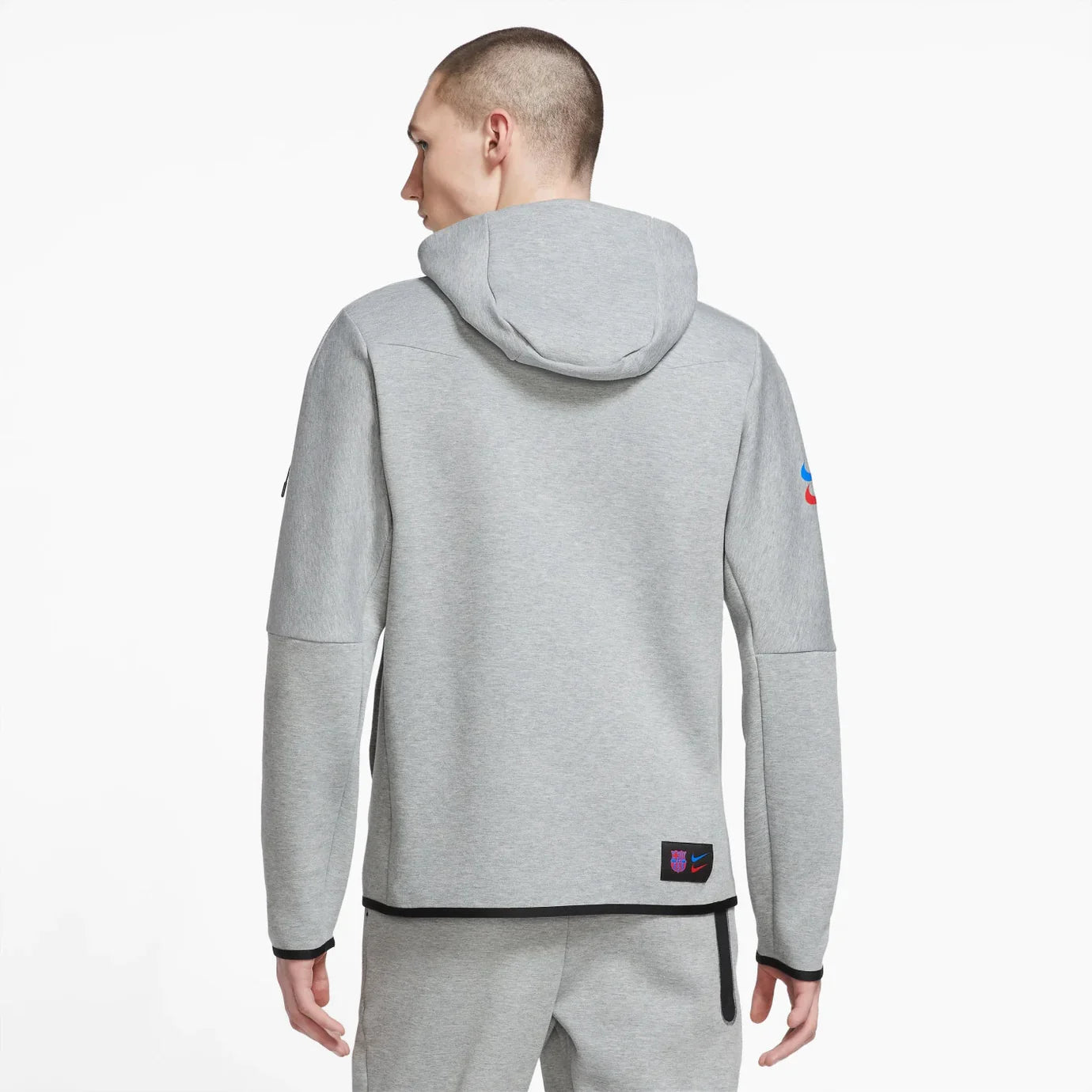 NIKE TECH FLEECE HOODIE - BARCELONA GREY
