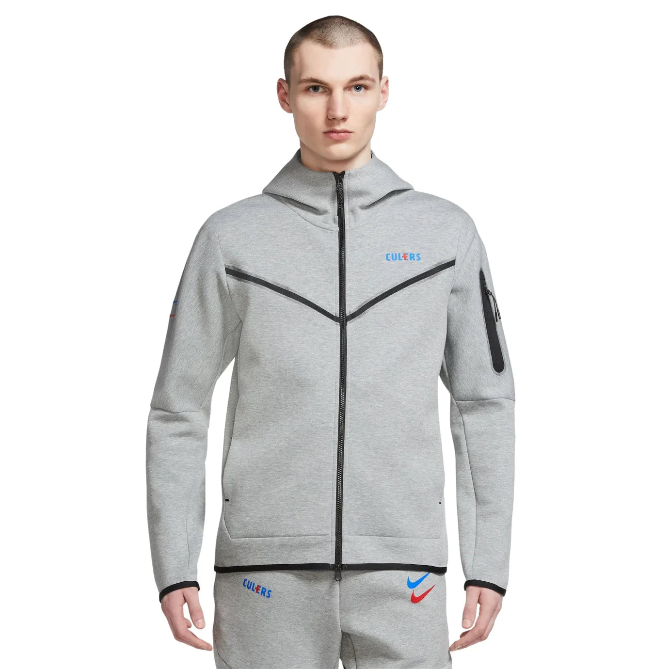 NIKE TECH FLEECE HOODIE - BARCELONA GREY