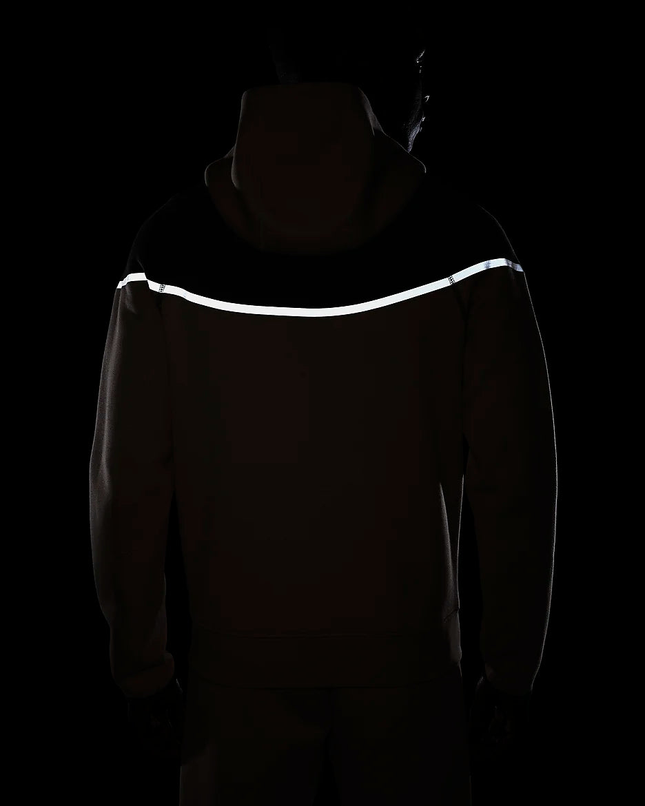 NIKE TECH FLEECE HOODIE - HEMP / BLACK  (Reflective)