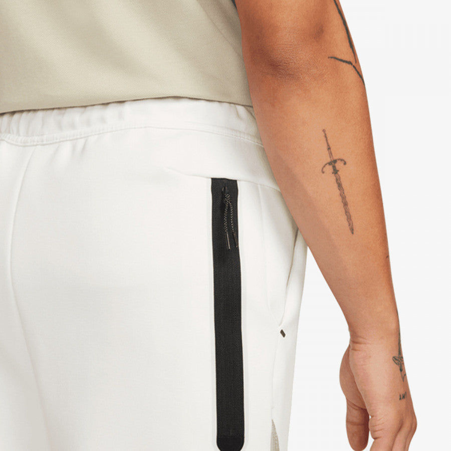 NIKE TECH FLEECE OVERLAY JOGGERS - WHITE, GREY