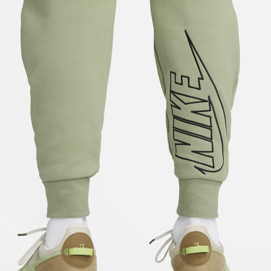 NIKE TECH FLEECE JOGGERS -  OIL GREEN