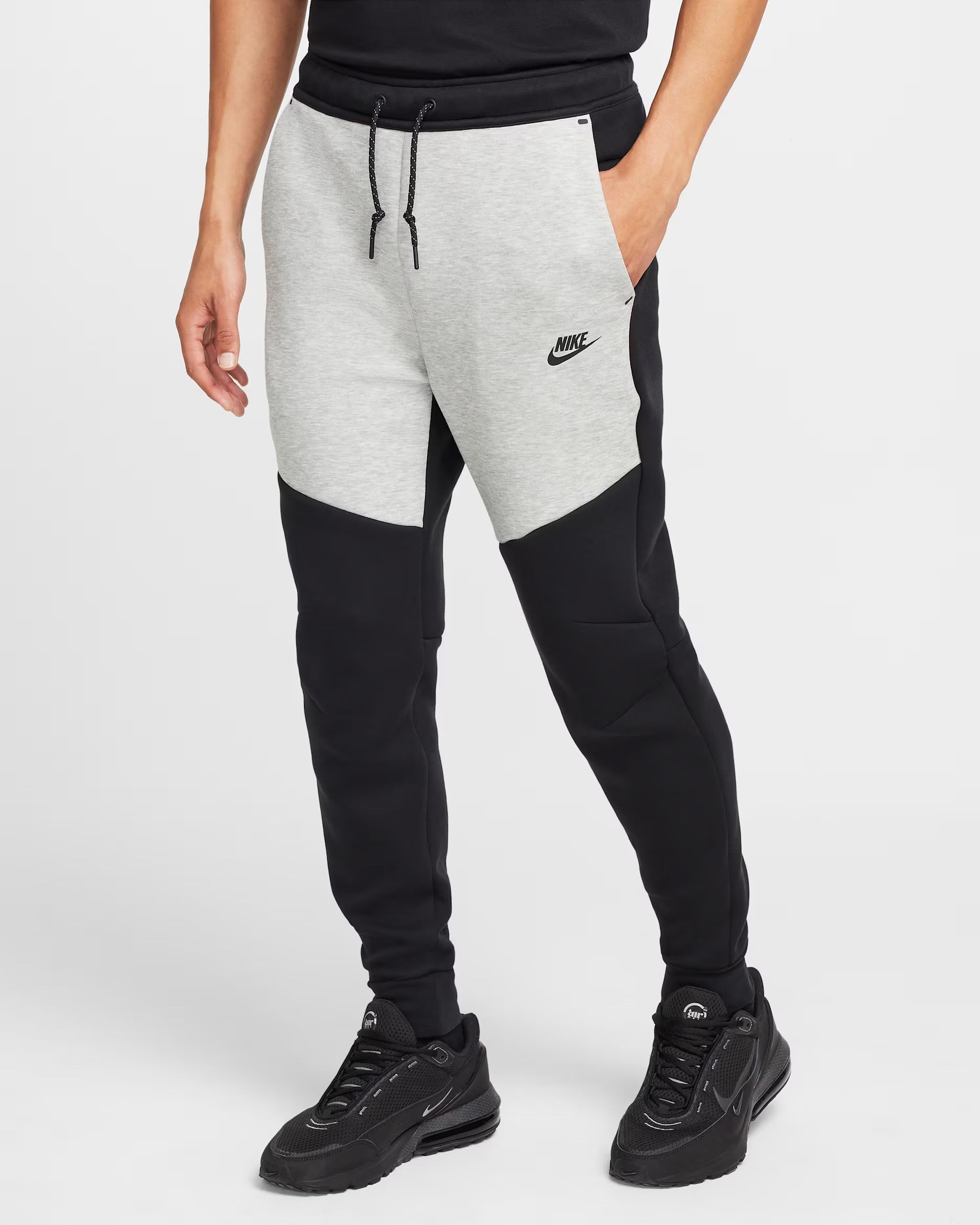 NIKE TECH FLEECE HOODIE - BLACK $ GREY (NEW SEASON)